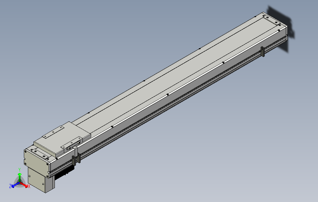 SCS14-1000-BM-400W滚珠花健、支撑座、滚珠丝杠、交叉导轨、直线模组.stp