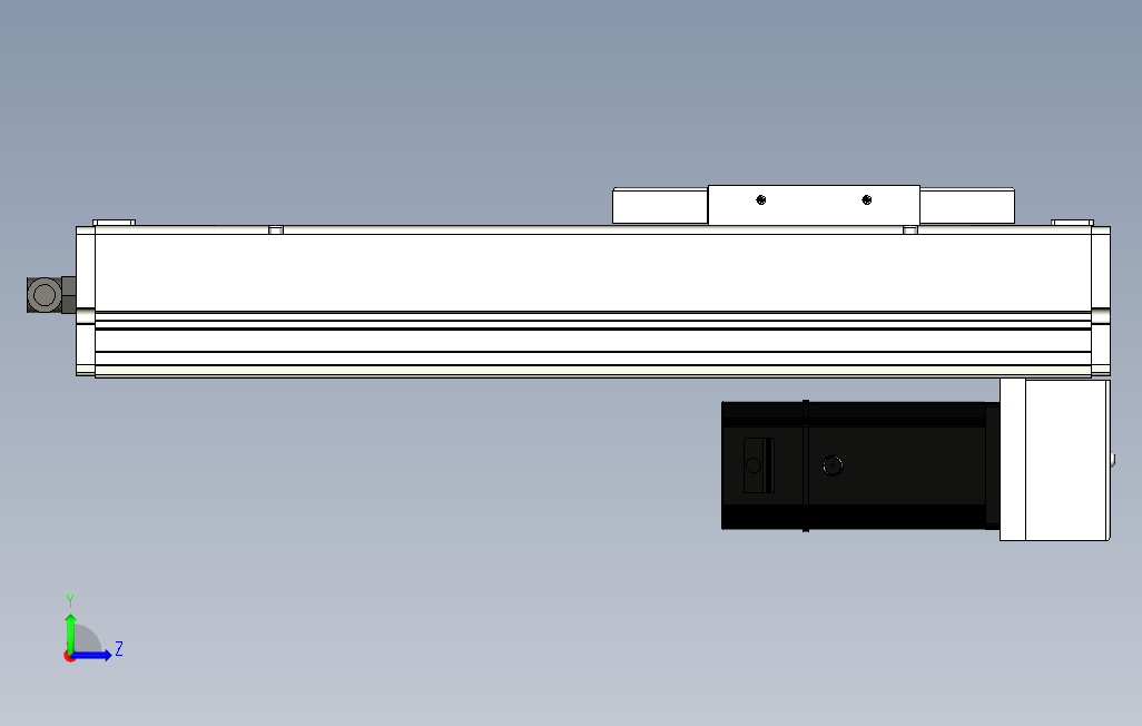 SCS14200BM200W煞車滚珠花健、支撑座、滚珠丝杠、交叉导轨、直线模组.stp_STEP_模型图纸下载 懒石网