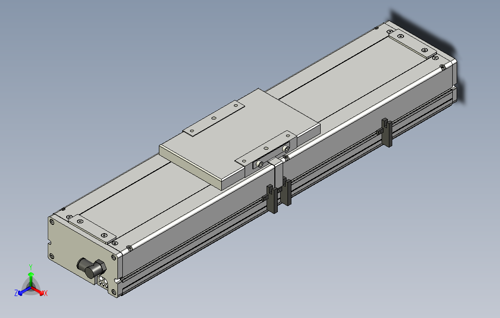 SCS14-200-M煞車滚珠花健、支撑座、滚珠丝杠、交叉导轨、直线模组.stp