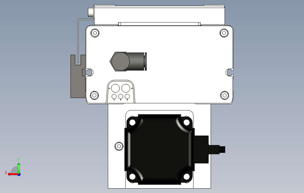 SCS14300BM400W煞車滚珠花健、支撑座、滚珠丝杠、交叉导轨、直线模组.stp_STEP_模型图纸下载 懒石网