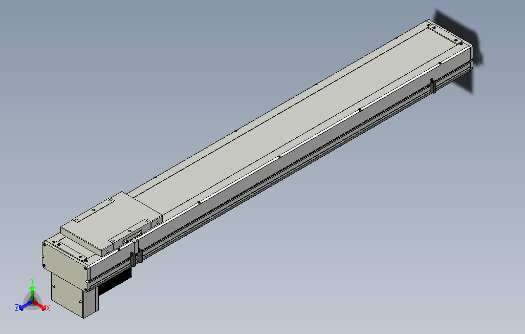 SCS17-1100-BM-750W滚珠花健、支撑座、滚珠丝杠、交叉导轨、直线模组.stp