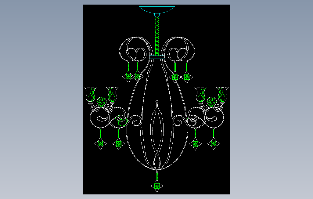 CAD室内设计施工图常用图块之灯具