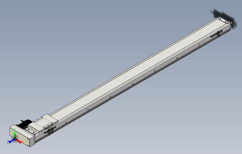 ECH10-1500-BR-200W系列直线模组.stp 主视图