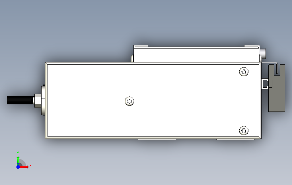 ECH10-1500-BR-200W系列直线模组.stp 正面视图