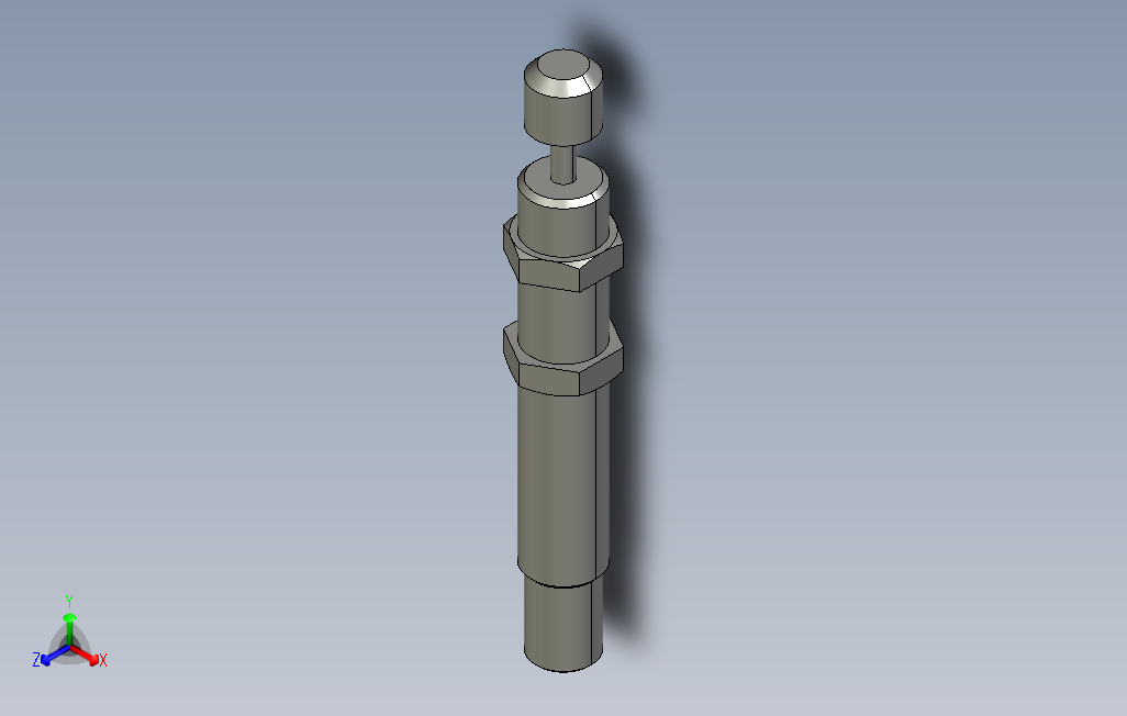 asdc-1410可调节型缓冲器-有受撞头型.stp