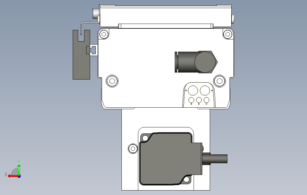 ECH12-1300-BM-100W系列直线模组.stp 背面视图