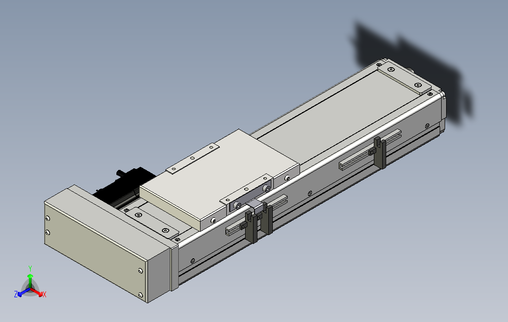 ECH12-200-BR-100W系列直线模组系列直线模组.stp