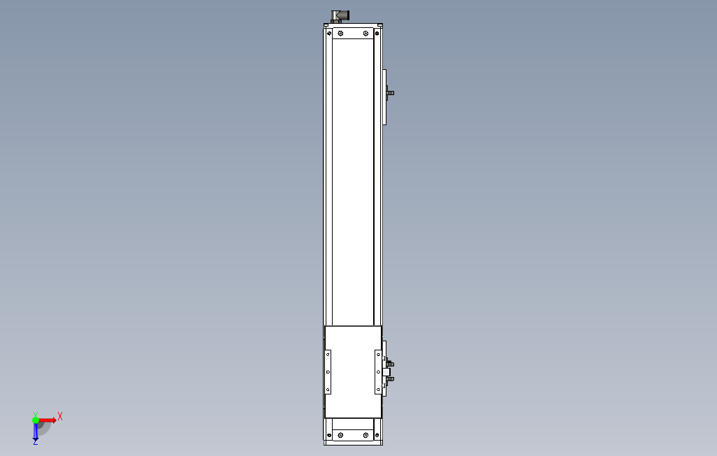 ECH12-500-BM-200W系列直线模组.stp 俯视图