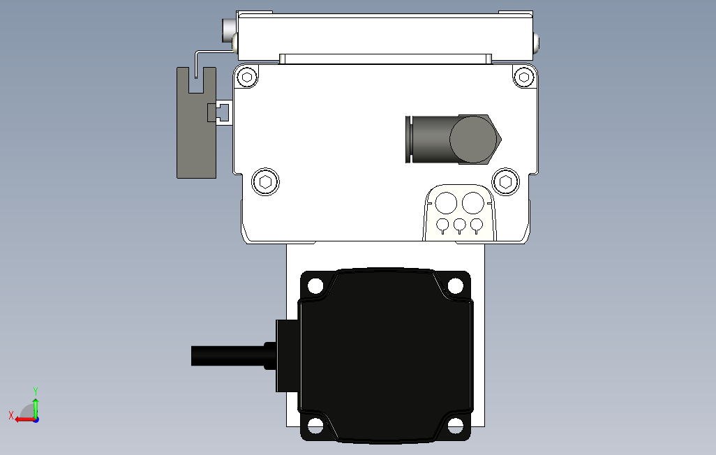 ECH12-500-BM-200W系列直线模组.stp 背面视图