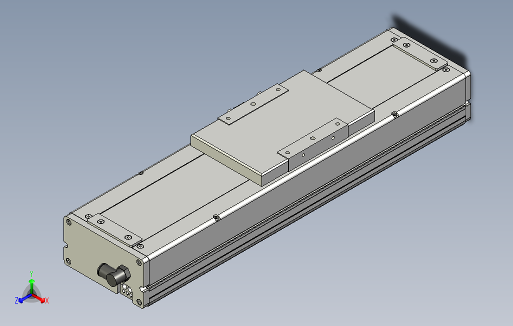 ECH14-100-M煞車-C4反系列直线模组.stp