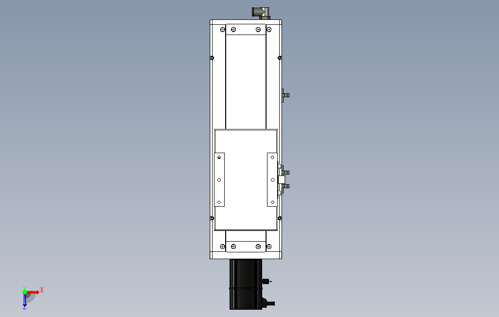ECH14-150-BC-200W系列直线模组.stp 俯视图