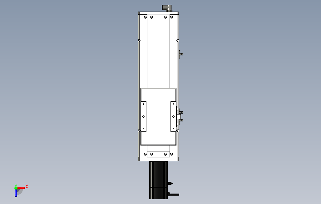 ECH14-200-BC-200W煞車系列直线模组.stp 俯视图