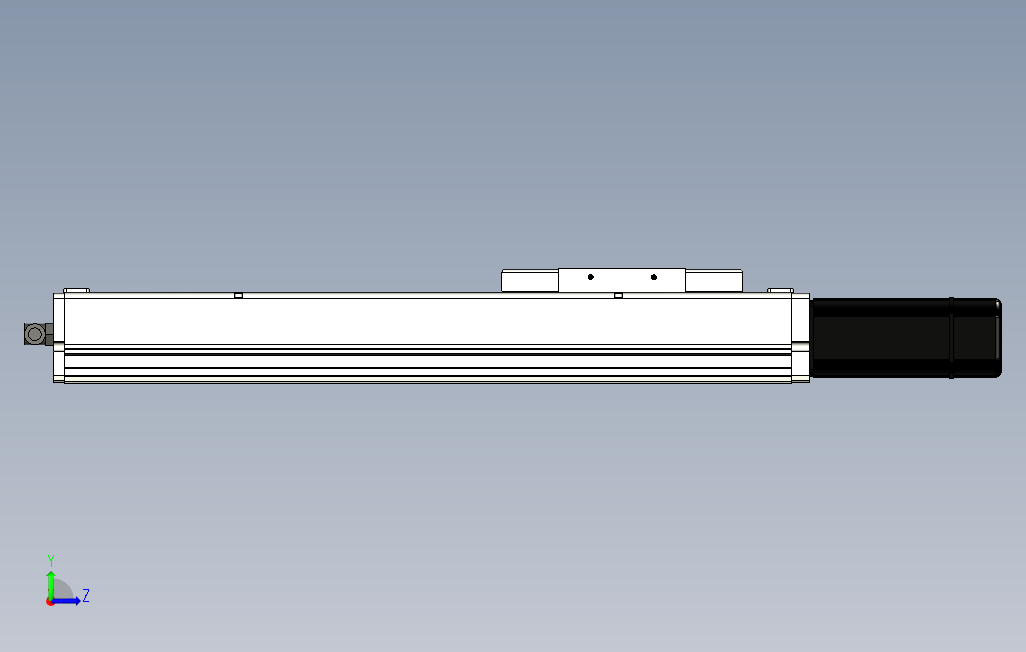 ECH14-300-BC-400W煞車系列直线模组.stp 左侧视图