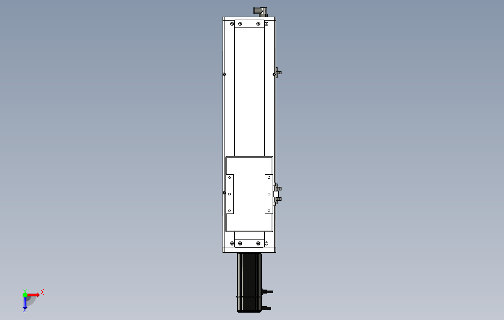 ECH14-300-BC-400W煞車系列直线模组.stp 俯视图