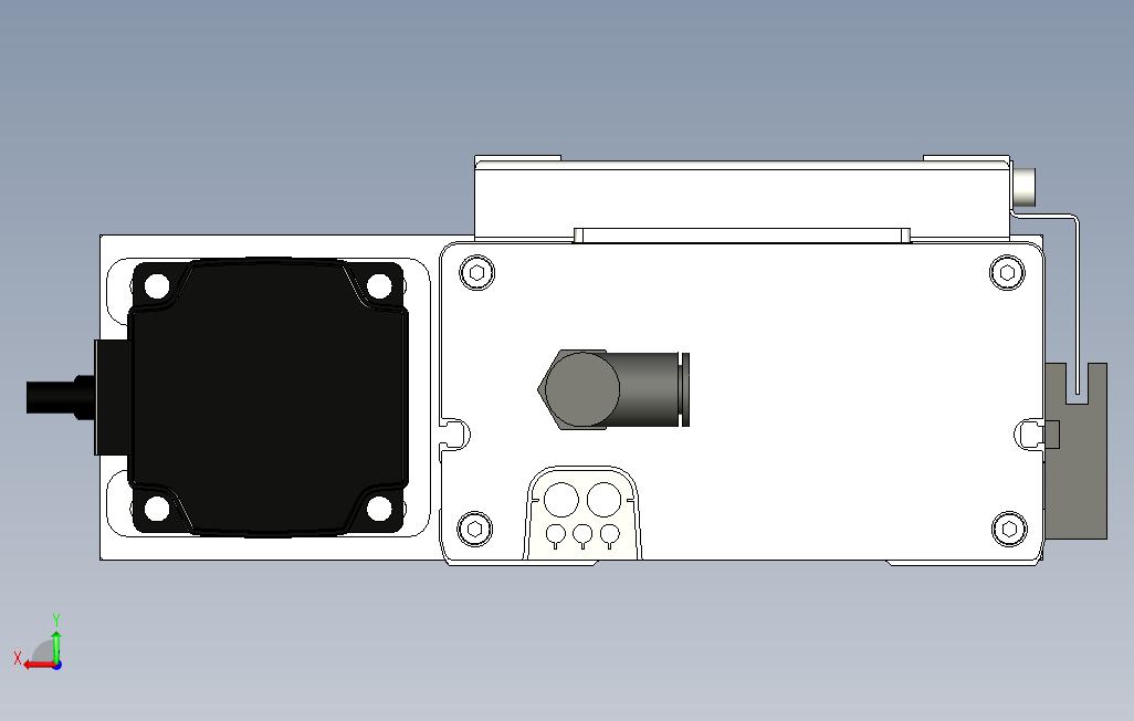 ECH14-800-BL-200W系列直线模组.stp 背面视图