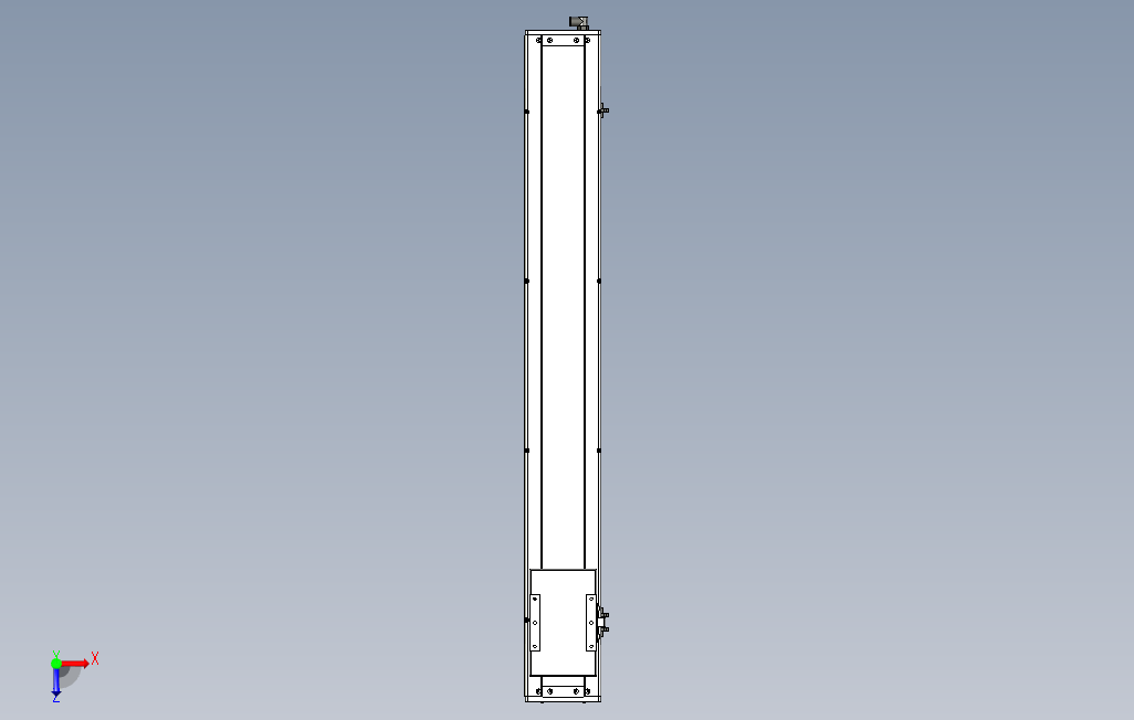 ECH14-900-BM-400W系列直线模组.stp 俯视图
