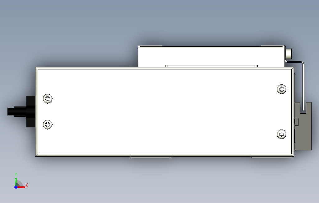 ECH14-900-BR-400W系列直线模组.stp 正面视图