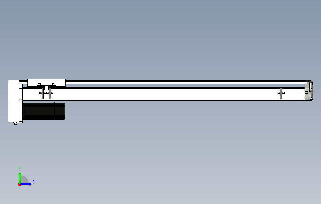 ETH14-850-BM-400W煞車系列直线模组.stp 左侧视图