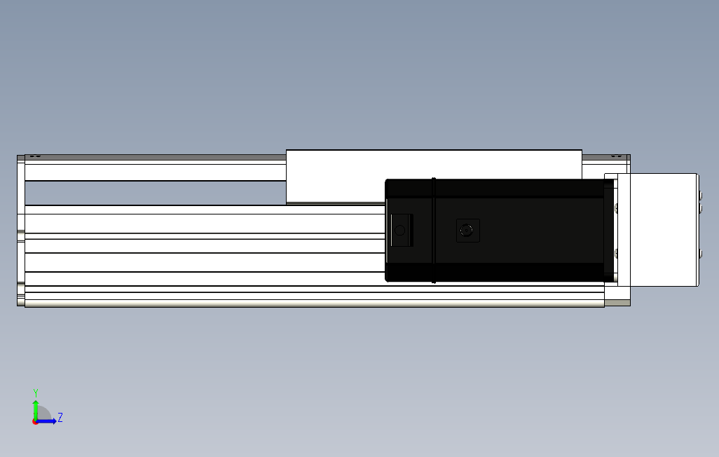 ETH22-150-BR-750W煞車系列直线模组.stp 左侧视图