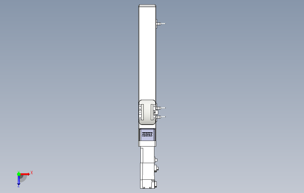 ETH5M-BC-250-M10B系列直线模组.stp 俯视图