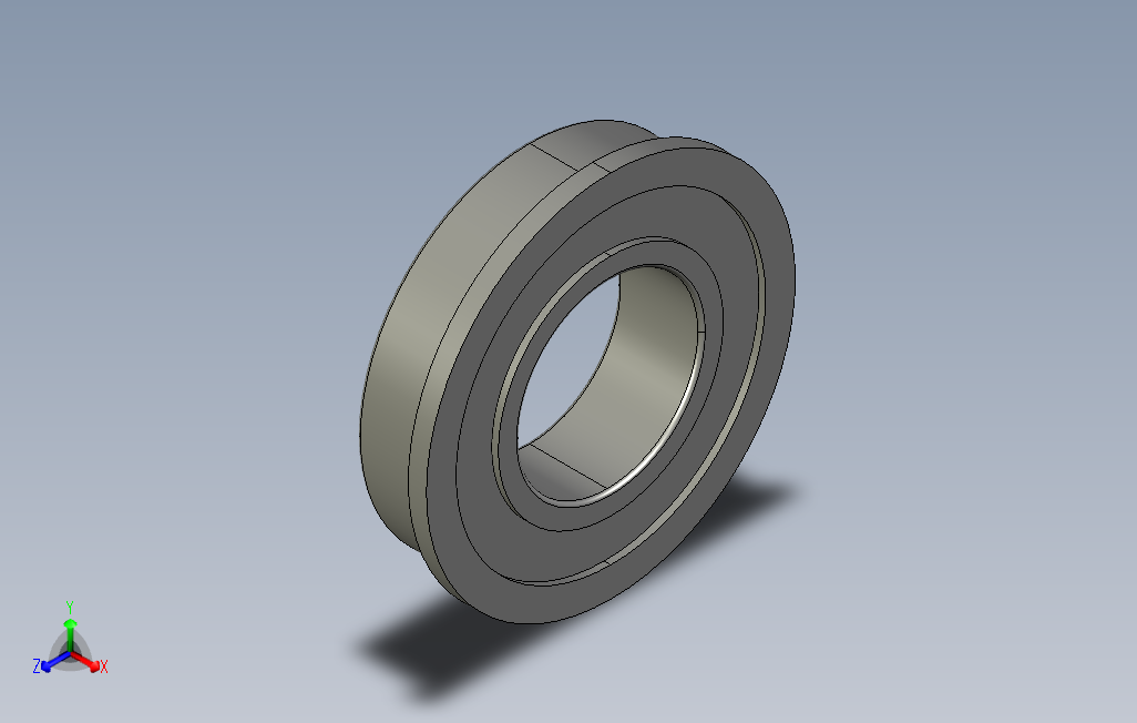 F6902ZZ法兰深沟球轴承.stp