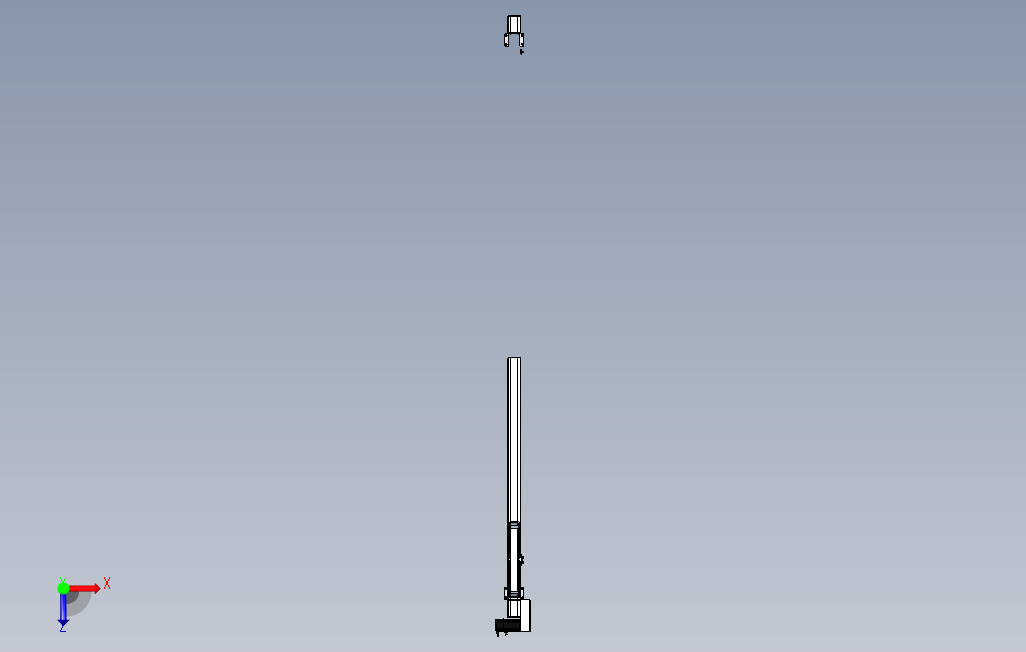 M65-M-800-R-M40-C4系列直线模组.stp 俯视图