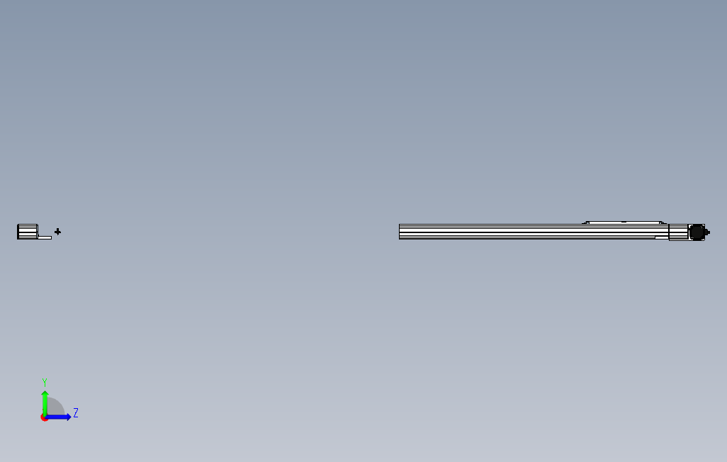 M65-M-800-R-M40-C4系列直线模组.stp 左侧视图