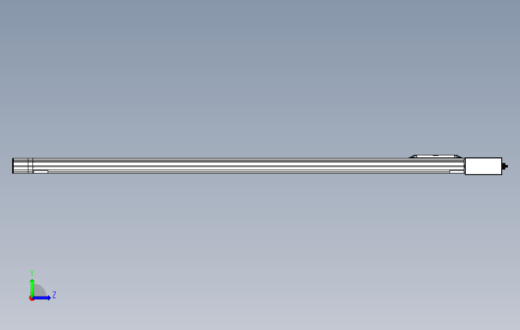 M65-S-1600-L-M40-C4系列直线模组.stp 左侧视图