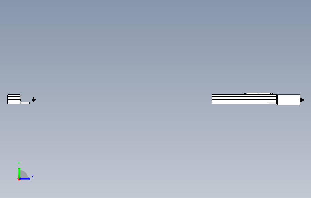 M65-S-200-L-M40-C4系列直线模组.stp 左侧视图