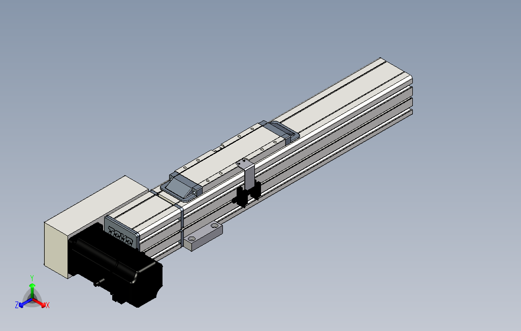 M65-S-200-L-M40-C4系列直线模组.stp 主视图