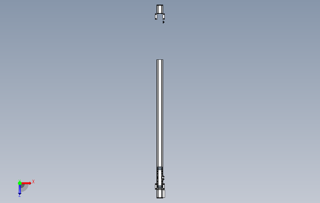 M65-S-X130-1100-L-M40-C4系列直线模组.stp 俯视图