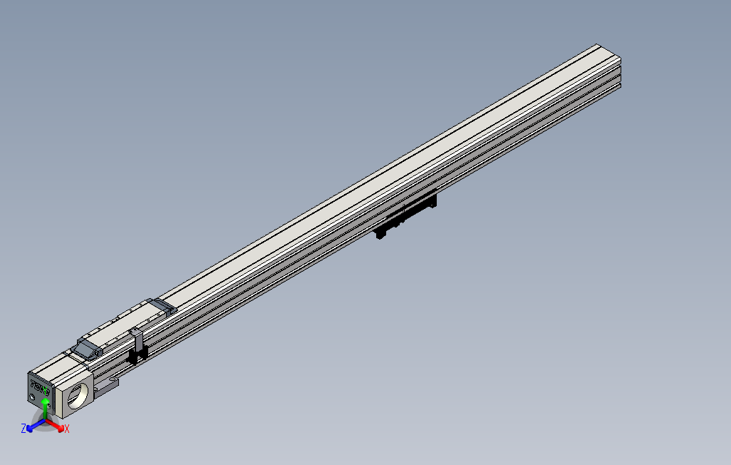 M65-S-X130-1100-L-M40-C4系列直线模组.stp 主视图