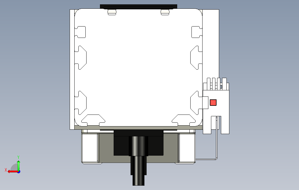 M65M-X78-1600-R-M40-C4系列直线模组.stp 背面视图