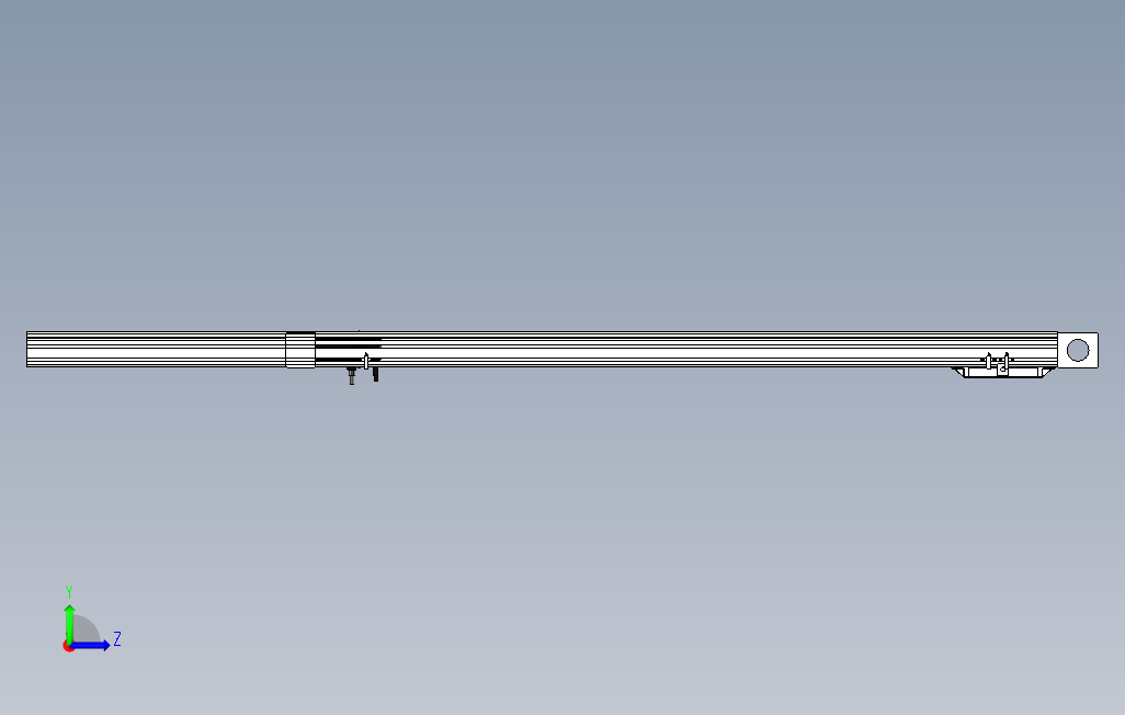 M65M-X78-1600-R-M40-C4系列直线模组.stp 左侧视图