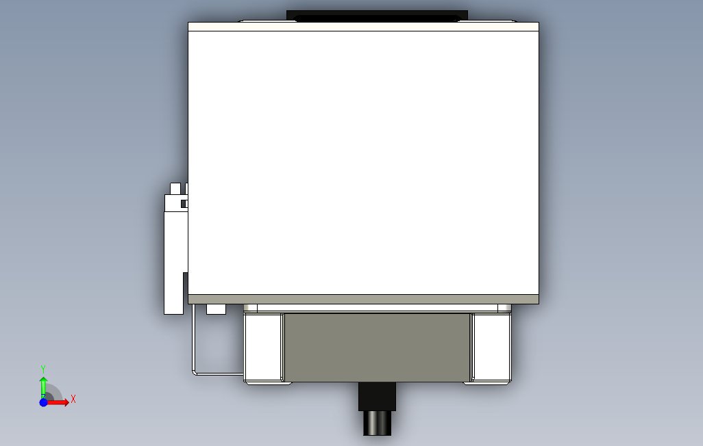 M65M-X78-1600-R-M40-C4系列直线模组.stp 正面视图