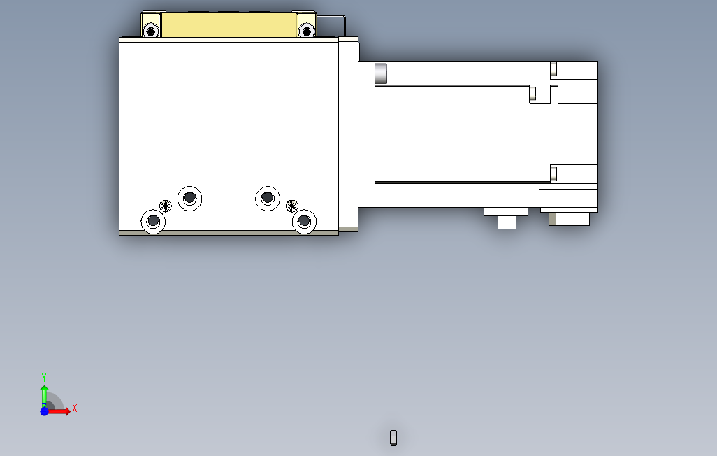 M80M-S-X102-1100-L-P40-C4系列直线模组.stp 正面视图
