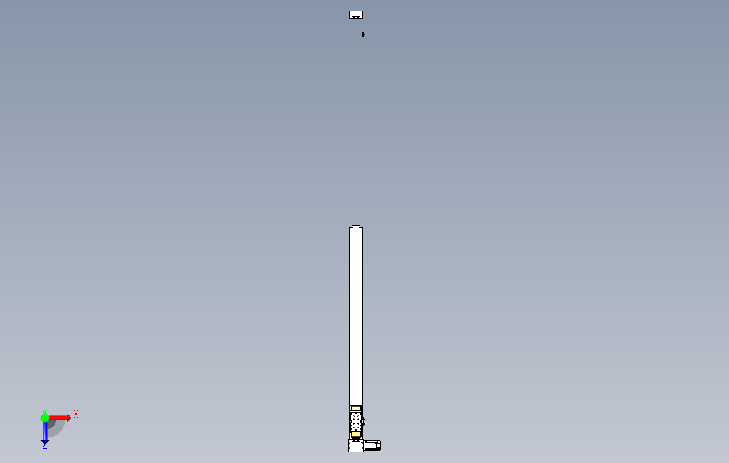 M80M-S-X102-1100-L-P40-C4系列直线模组.stp 俯视图