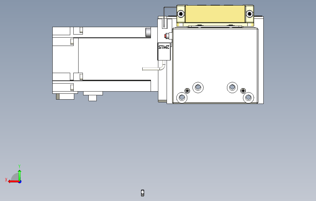 M80M-S-X102-1100-L-P40-C4系列直线模组.stp 背面视图