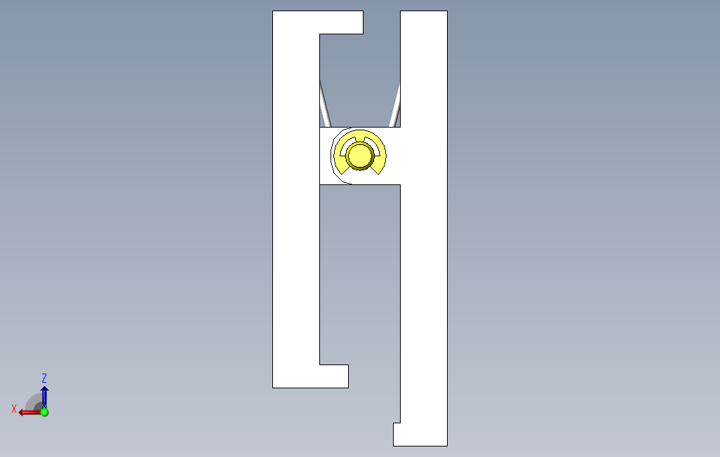 No.000013长尺寸工件固定夹具 背面视图