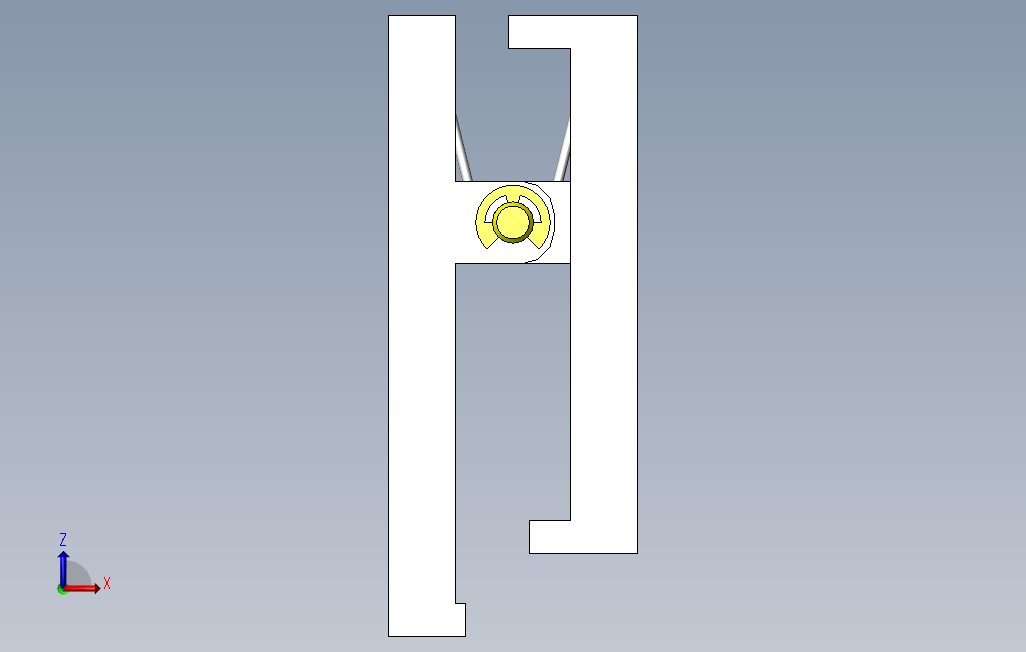 No.000013长尺寸工件固定夹具 正面视图