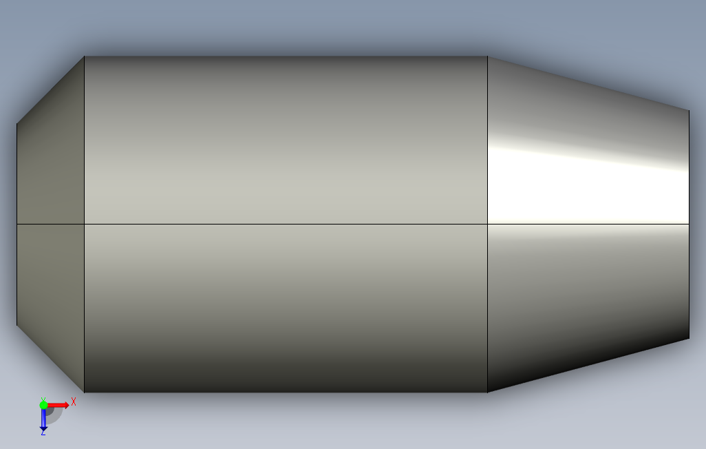 plma-d5-l10精密定位销-直杆锥头型.stp 俯视图