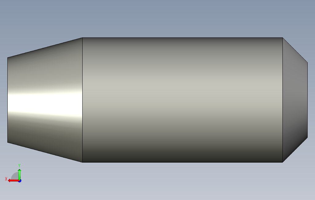 plma-d5-l12精密定位销-直杆锥头型.stp 背面视图