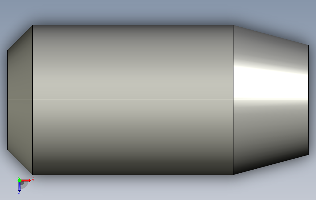 plma-d6-l12精密定位销-直杆锥头型.stp 俯视图