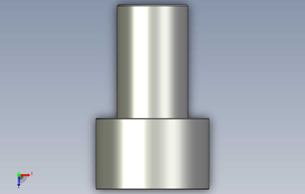 SCA-M10-L16内六角杯头螺栓.stp 俯视图