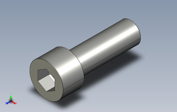 SCA-M10-L30内六角杯头螺栓.stp