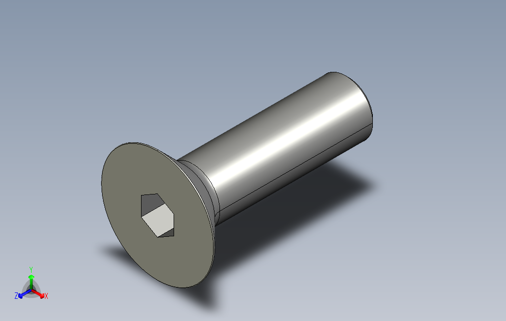 SCF-M10-L35内六角沉头螺栓.stp