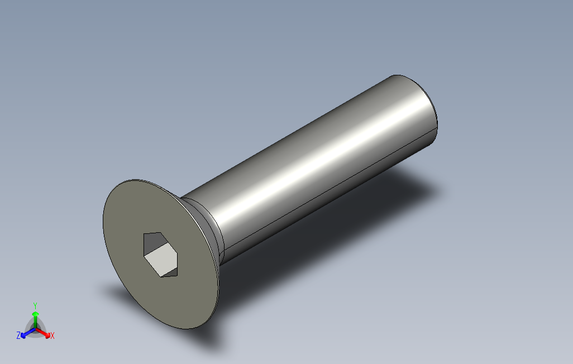 SCF-M10-L45内六角沉头螺栓.stp