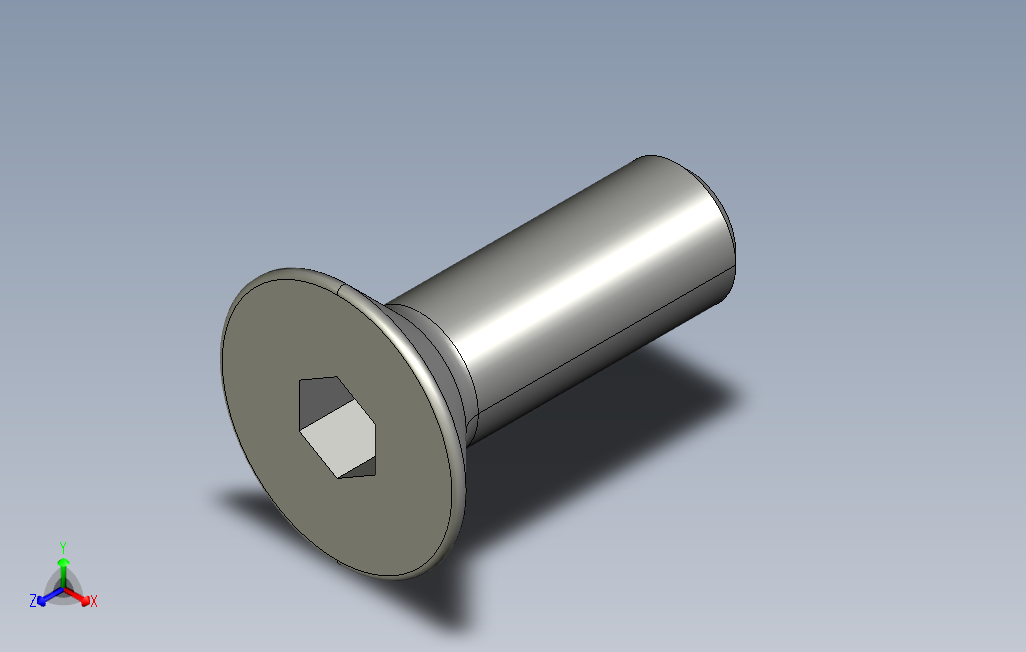 SCF-M2-L6内六角沉头螺栓.stp