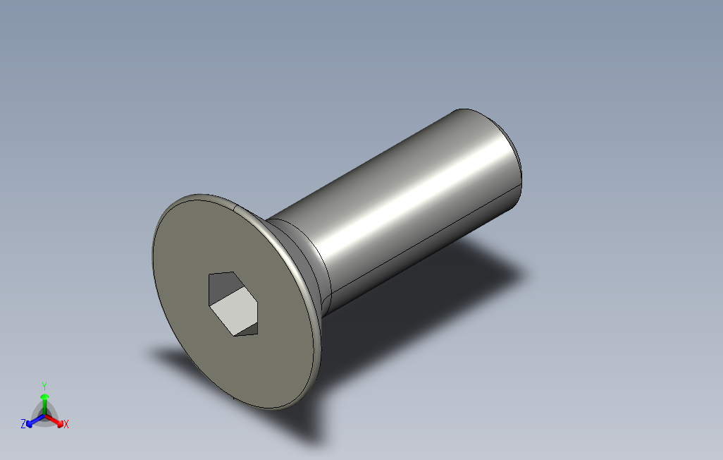 SCF-M2_5-L8内六角沉头螺栓.stp