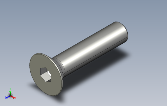 SCF-M3-L14内六角沉头螺栓.stp